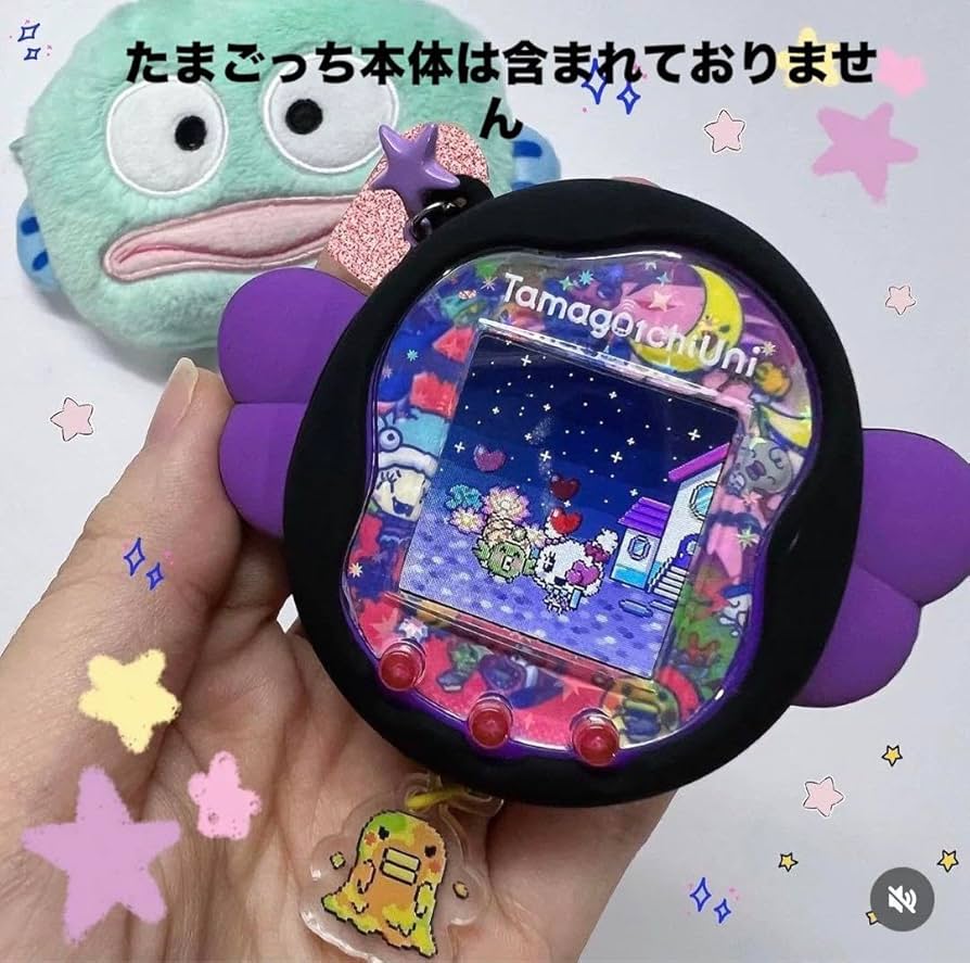 たまごっちユニ 3個セット サンリオ エンジェル モンスター ダストプラグ たまごっちユニ ダストプラグ チャーム エンジェル サンリオ